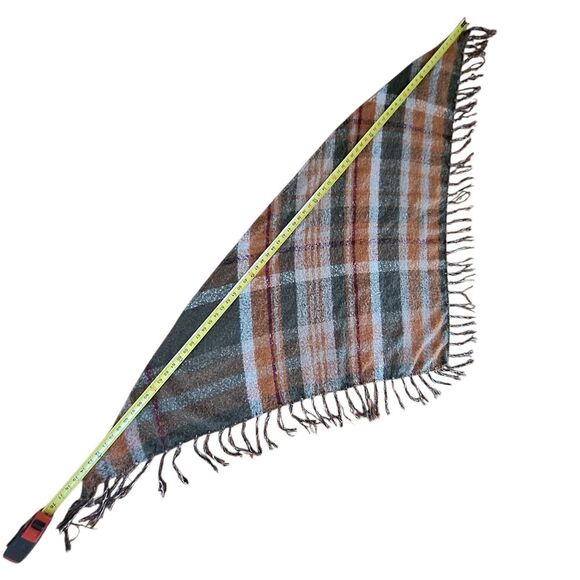 Autumn Fall Cozy Fringed Wrap Scarf ALTARD STATE Shawl Green Orange Wine 75 x 33 - Picture 5 of 15